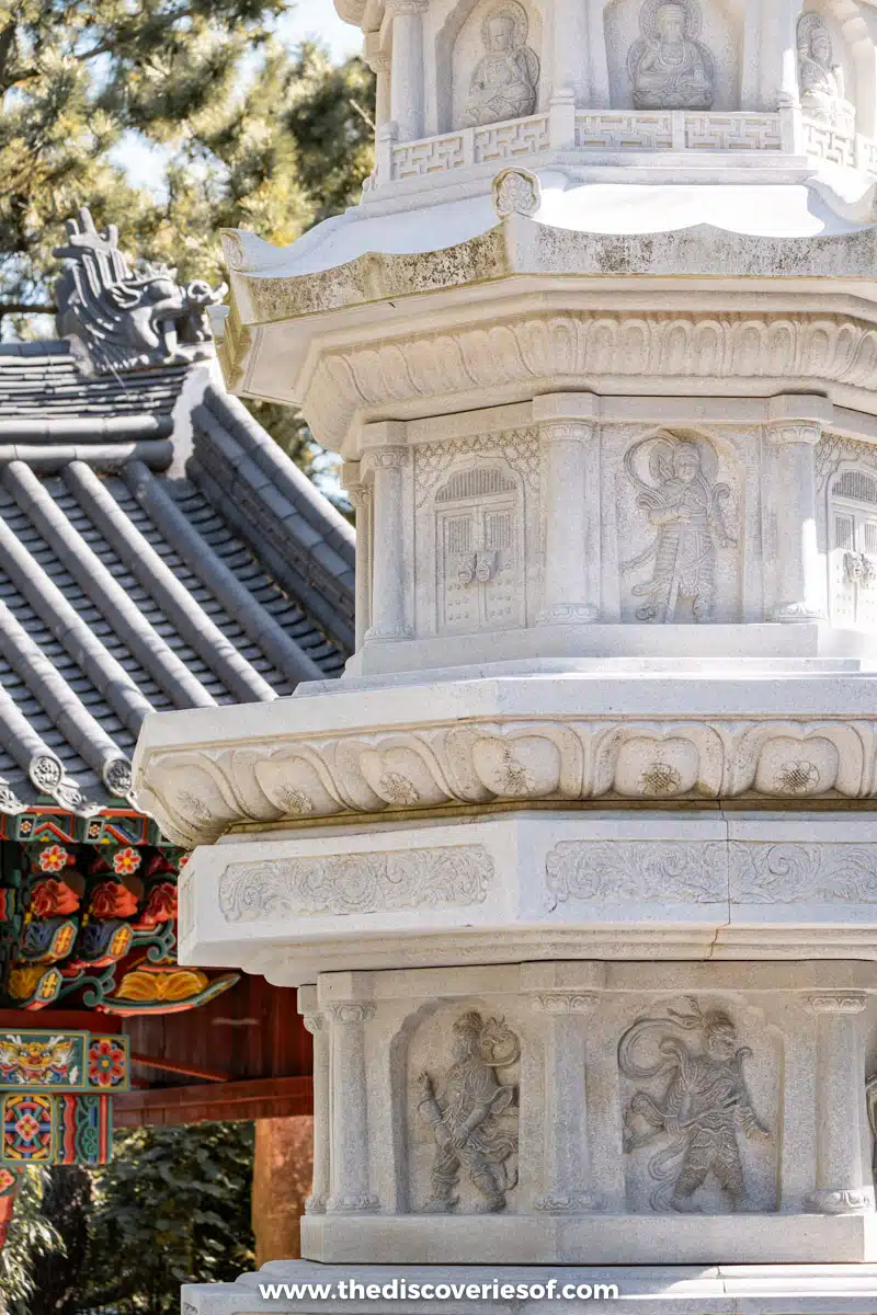 Pillars in the temple