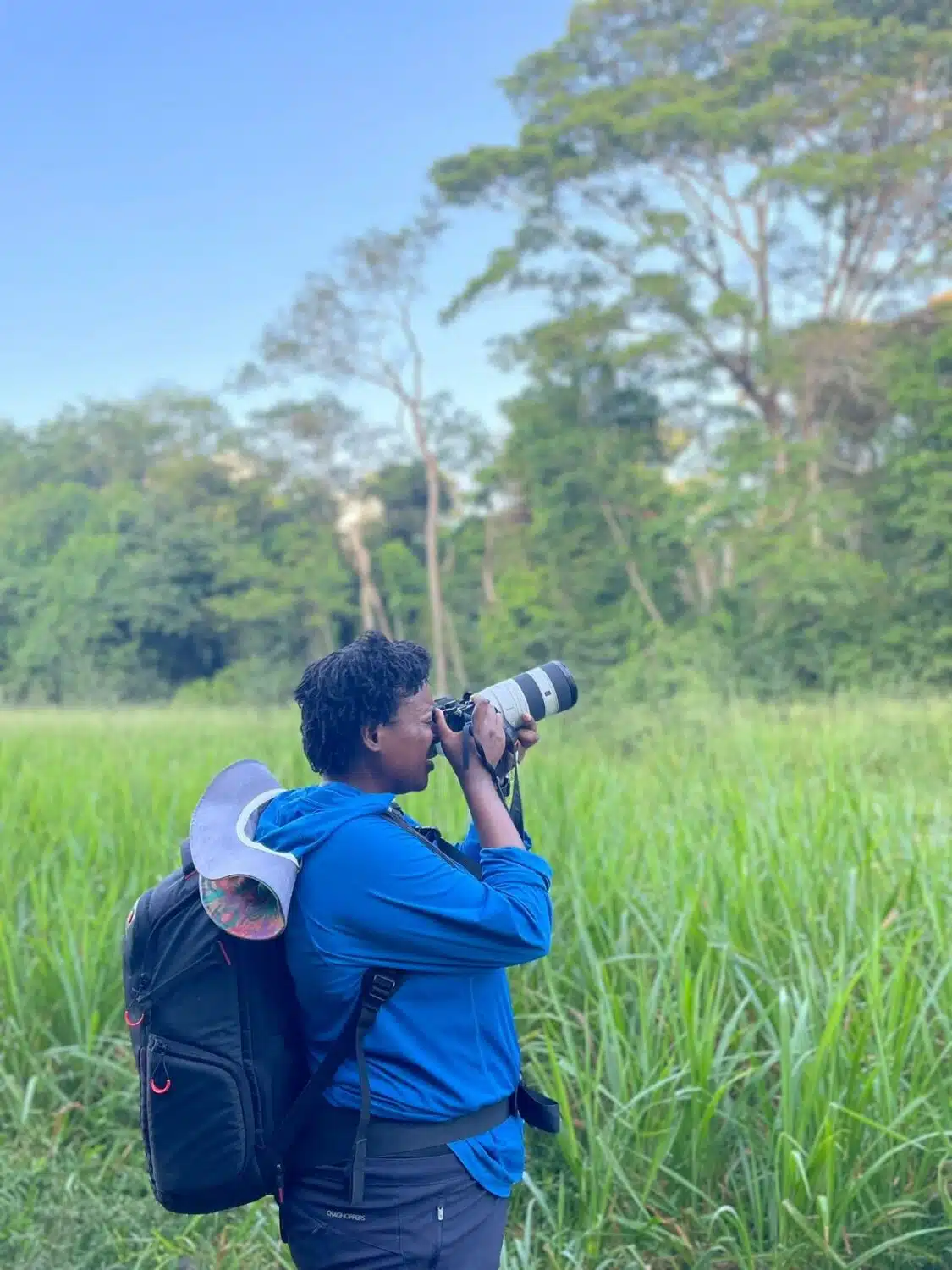 Julianna Barnaby Photographing in the park